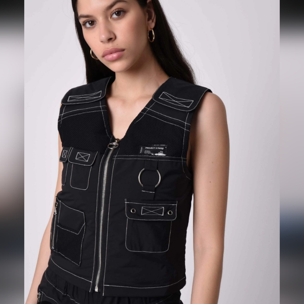 Project X Paris Black Utility Vest